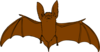 Brown Bat Clip Art