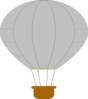 Gray Hot Air Balloon Clip Art