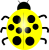 Yellow Ladybug Clip Art