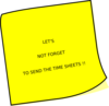 Timesheet Reminder Clip Art