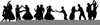 German Couple Dancing Clipart Image