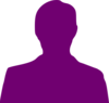 Purple Man Sillhouette Clip Art