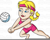 Clipart Of Women Playing Sports Image