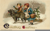 Victorian Christmas Card Clipart Image