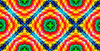 Indian Tribal Pattern Trendy Fashionable Textile Texture Spiritual Motifs Seamless Vivid Lucid Colors Image