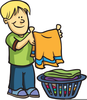 Boys Chores Clipart Image
