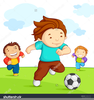 Clipart Pictures Children Playing Soccer Image