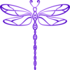 Purple Dragonfly Clip Art