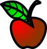 Small Red Apple Clip Art