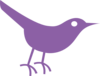 Purple Bird  Clip Art
