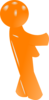 3d Orange Man 2 Clip Art