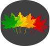 Maple Leaves Shades Clip Art