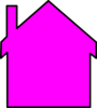 Pink House Logo-gook Clip Art