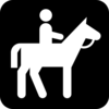 Black Horse Sign Clip Art