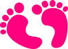 Baby Boy Footprint Clipart Image