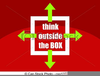 Think Outside The Box Free Clipart Image