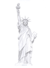 Statue Of Liberty Clipart Black And White Image