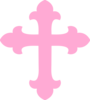 Light Pink Cross Clip Art
