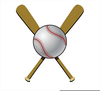Baseballs And Bats Clipart Image
