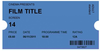 Free Clipart Of A Blank Movie Ticket Image
