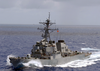 The Guided Missile Destroyer Uss Curtis Wilbur (ddg 54) Sails In The Open Waters Of The Western Pacific Ocean. Image