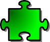 Green Jigsaw Puzzle Clip Art