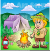 Cub Scout Camping Clipart Image