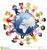 Free Clipart Of Children Holding Hands Around The World Image