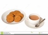 Cup Of Tea And Biscuits Clipart Image