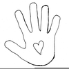 Outline Of A Hand Clipart Image