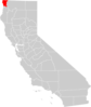 California County Map Del Norte County Highlighted Clip Art