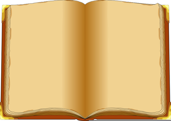 clipartof a blank opened book