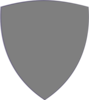 Solid Gray Shield Clip Art