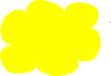 Yellow Cloud Clip Art