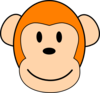 Orange Monkey Clip Art
