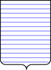 Blue Striped Shield Clip Art