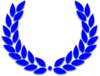 Olympic Blue Wreath Clip Art
