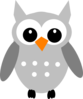 Grey Owl  Clip Art