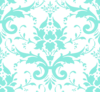 Aqua Damask Pattern 8ceadeff Clip Art