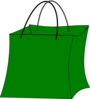 Green Gift Bag Clip Art