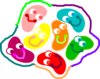Jelly Bean Rainbow Clip Art