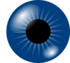 Dark Blue Eye Clip Art