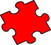 Red Puzzle Piece Clip Art
