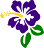Purple Hibiscus Clip Art