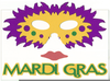 Mardi Gras Mask Clipart Image