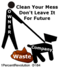 184 Clean Waste  Clip Art