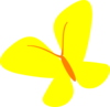 Yellow Flag Butterfly Clip Art