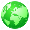 Clipart Green Globe Image
