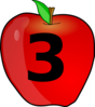 Counting Apple Clip Art