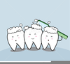 Brushing Tooth Clipart Image